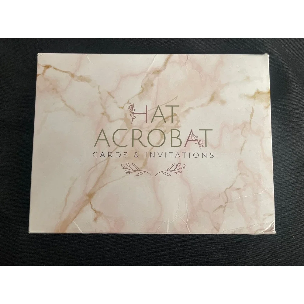 Hat Acrobat Retirement Advice and Wishes Cards Gold Foil Confetti White 50 Pack